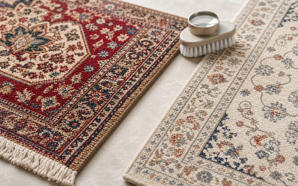 مقایسه فرش دستباف و ماشینی برای شست‌وشو