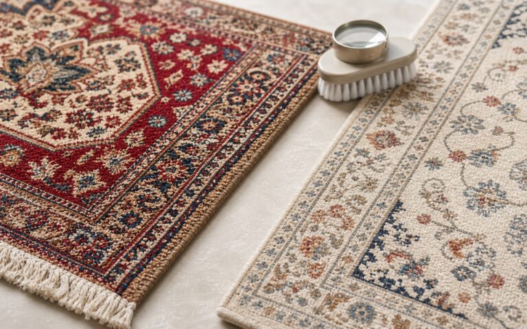 مقایسه فرش دستباف و ماشینی برای شست‌وشو